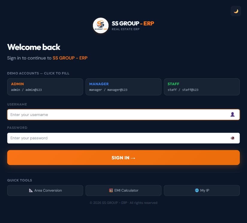 Real Estate ERP System